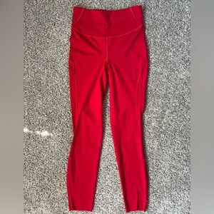 Lululemon Base Pace High Rise Tight 25” Size 4 Dark Red